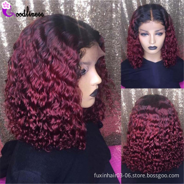 Remy Human hair 360 full lace wigs body wave best short wig natural color
